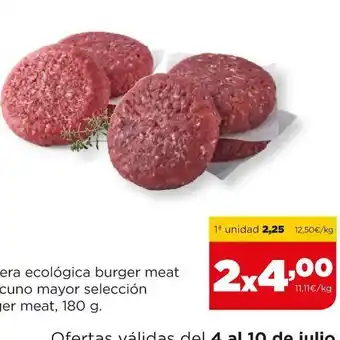 Alimerka Hamburguesa ecológica oferta