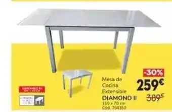 Conforama Mesa De Cocina Extensible Diamond Ii oferta