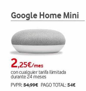 Vodafone Google Home Mini oferta