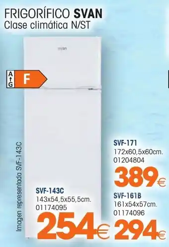 Master Cadena Svan Frigorífico SVF-171 172x60,5x60cm oferta