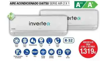 Milar Aire Acondicionado Daitsu Serie Air 2 X 1 oferta