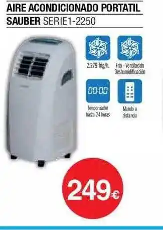 Milar Aire Acondicionado Portatil Sauber Serie1-2250 oferta