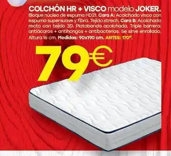 Tifón Hipermueble Colchón Hr + Visco Modelo Joker oferta