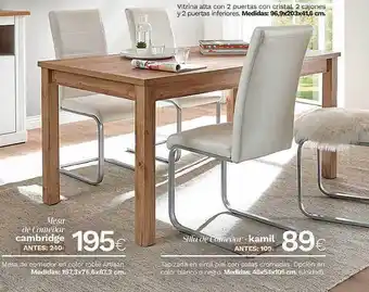 MyMobel Mesa De Comedor Cambridige Silla De Comédor Kamil oferta