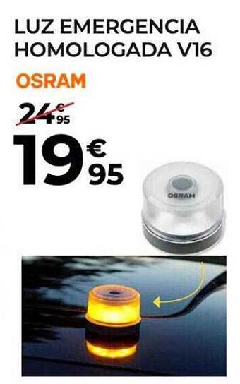 Feu Vert Luz Emergencia Homologada V16 Osram oferta