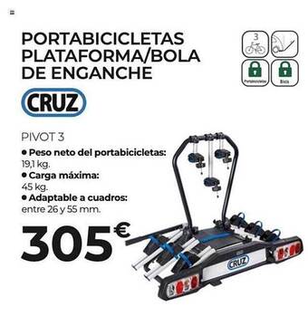 Feu Vert Portabicicletas Plataforma Bola De Enganche Cruz oferta