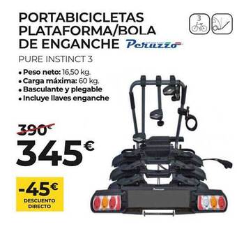 Feu Vert Portabicicletas Plataforma Bola De Enganche Peruzzo oferta