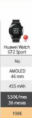 Vodafone Huawei Watch Gt2 Sport oferta