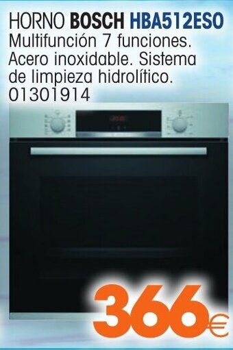 Master Cadena Bosch Horno HBA512ESO oferta