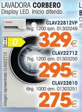 Master Cadena Corbero Lavadora Display LED CLAV22712 oferta