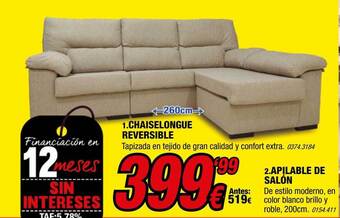 Rapimueble Chaiselongue Reversible oferta
