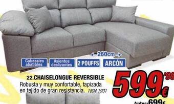 Rapimueble Chaiselongue Reversible oferta