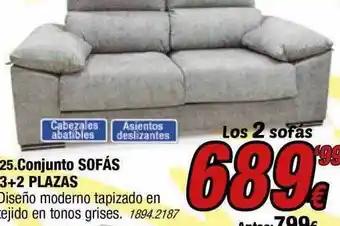 Rapimueble Conjunto Sofás 3+2 Plazas oferta