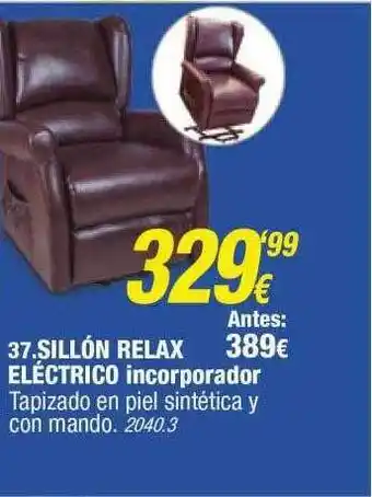 Rapimueble Sillón Relax Eléctrico Incorporador oferta
