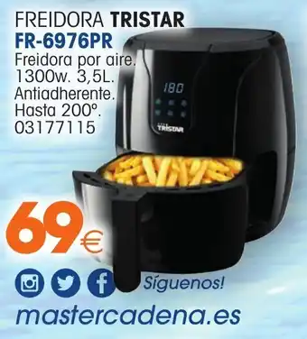 Tristar Freidora FR-6976PR 1300W 3,5 L