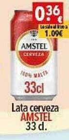 Supermercados Extremadura Lata Cerveza Amstel oferta