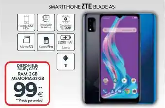 Tien 21 Smartphone Zte Blade A51 oferta