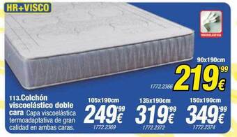 Rapimueble Colchón Viscoelástico Doble Cara oferta