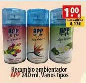 Supermercados Extremadura Recambio Ambientador App Varios Tipos oferta