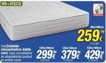 Rapimueble Colchón Viscoelástico Doble Cara oferta