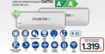 Tien 21 Aire Acondicionado Daitsu Serie Air 2 X 1 oferta