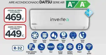 Tien 21 Aire Acondicionado Daitsu Serie Air oferta
