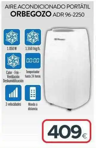 Tien 21 Aire Acondicionado Portátil Orbegozo Adr 96-2250 oferta