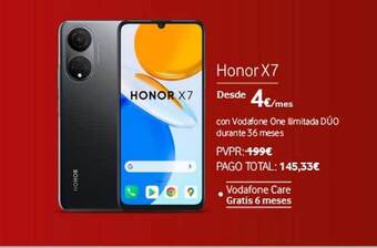 Vodafone Honor X7 oferta