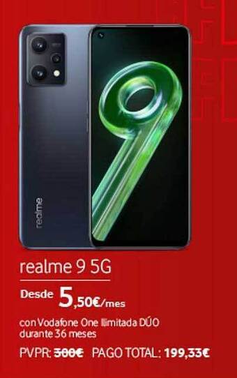 Vodafone Realme 9 5g oferta