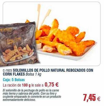 Abordo Solomillos De Pollo Natural Rebozados Con Corn Flakes oferta