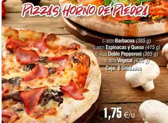 Abordo Barbacoa Espinacas Y Queso Doble Pepperoni Vegetal oferta