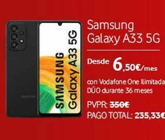 Vodafone Samsung Galaxy A33 5g oferta