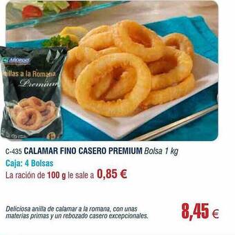 Abordo Calamar Fino Casero Premium oferta