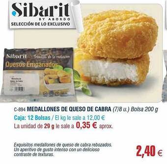 Abordo Medallones De Queso De Cabra oferta