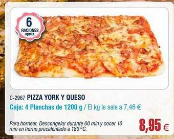 Abordo Pizza York Y Queso oferta