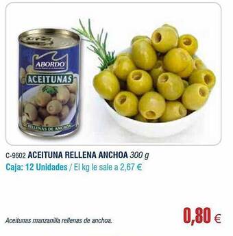 Abordo Aceituna Rellena Anchoa oferta