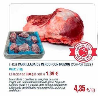 Abordo Carrillada De Cerdo oferta