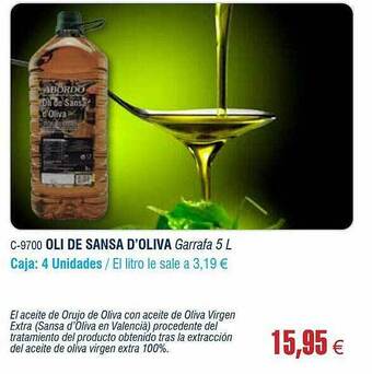 Abordo Oli De Sansa D'oliva oferta