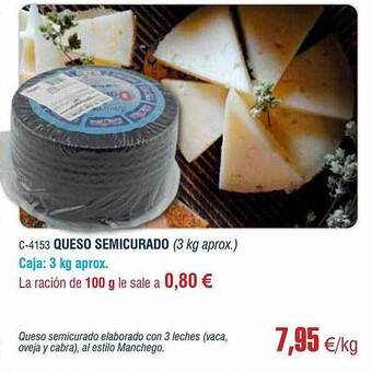 Abordo Queso Semicurado oferta