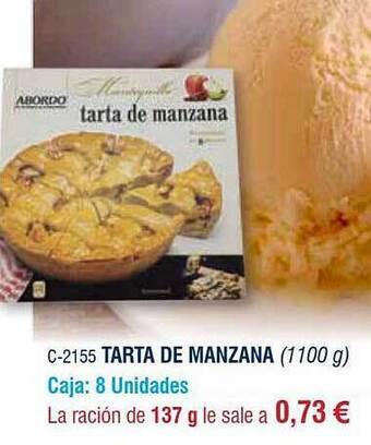 Abordo Tarta De Manzana oferta