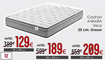 Atrapamuebles Colchón Ankara Visco oferta