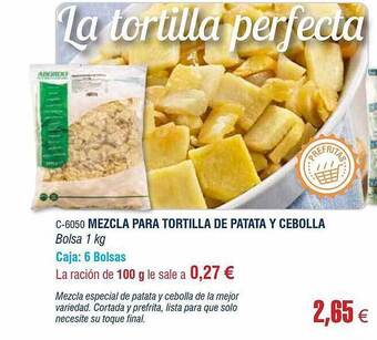 Abordo Mezcla Para Tortilla De Patata Y Cebolla oferta