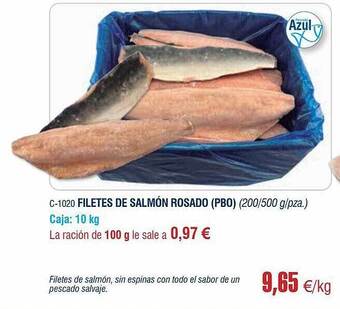 Abordo Filetes De Salmón Rosado (pbo) oferta