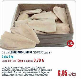 Abordo Lenguado Limpio oferta