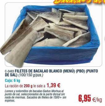 Abordo Filetes De Bacalao Blanco oferta