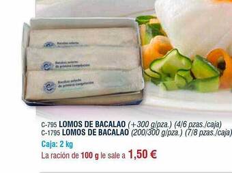 Abordo Lomos De Bacalao oferta