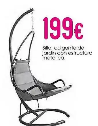 Atrapamuebles Silla Colgante De Jardín Con Estructura Metálica oferta