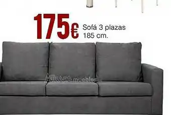 Atrapamuebles Sofá 3 Plazas 185 Cm oferta