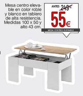Atrapamuebles Mesa Centro Elevable oferta