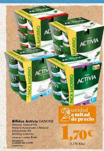 Gadis Bifidus Activia Danone oferta